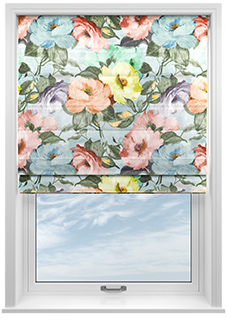 Amelia Faux Silk, Coral Kiss - Twist&Fit Roman Blind